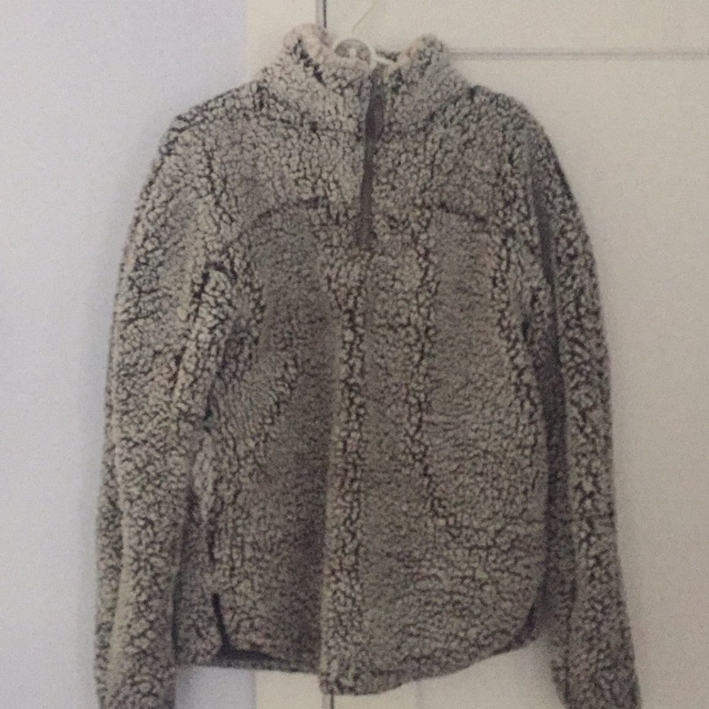 fuzzy quarter zip
